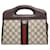 Gucci GG Supreme Web Tote avec sac à bandoulière (693724) Marron Multicolore  ref.1288646