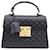 Gucci  Padlock Gucci Signature Top Handle/Shoulder Bag (453188) Black  ref.1288758