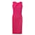 Roland Mouret Draped Crepe Midi Dress Pink Polyester Viscose Elastane Acetate  ref.1288788