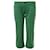 Jean Capri vert Gucci avec patchs brodés Coton  ref.1288793