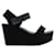 Autre Marque Chaussures compensées noires de créateur contemporain Cuir Caoutchouc  ref.1288811