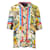 Dolce & Gabbana Camisa De Seda Estampada Manga Corta Multicolor  ref.1288815