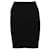 Autre Marque Falda negra de diseñador contemporáneo con cremallera dorada Negro Poliéster Viscosa Elastano  ref.1288831
