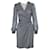 Diane Von Furstenberg Blue Print Wrap Dress Silk  ref.1288836