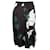 Falda midi estampada negra con bolsillos Marni Negro Viscosa  ref.1288845