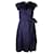 Diane Von Furstenberg Blue Wrap Dress Navy blue Cotton  ref.1288850