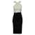 Autre Marque Contemporary Designer Black And Ivory Dress Cream Polyester  ref.1288873