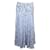 Diane Von Furstenberg Jupe mi-longue en soie bleue et blanche  ref.1288891