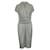 Autre Marque Vestido drapeado gris claro de diseñador contemporáneo Viscosa Elastano  ref.1288896