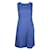 Diane Von Furstenberg Vestido texturizado azul índigo Seda Algodón  ref.1288908