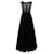 Autre Marque Zeitgenössisches Designer-Abendkleid aus schwarz-weißem Netzstoff Polyester  ref.1288932