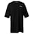 T-shirt oversize con logo Balenciaga Nero Cotone  ref.1288948