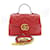 Gucci  Matelassé Marmont Top Handle Bag (498110) Red  ref.1288957