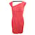 Vestido assimétrico rosa coral Roland Mouret Lã  ref.1288989