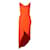 Autre Marque Mini-robe dos nu orange vif avec bretelles spaghetti Soie  ref.1289051