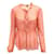 Autre Marque CONTEMPORARY DESIGNER Oversized Transparent Silk Shirt Coral  ref.1289115