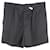 MIU MIU Shorts mit hoher Taille Schwarz Baumwolle Viskose  ref.1289125