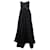 Autre Marque CONTEMPORARY DESIGNER Pleat Bodice Rosette Ball Gown Black Polyester  ref.1289141