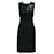 MOSCHINO Dark Grey Striped Dress with Floral Embroidery Multiple colors Wool  ref.1289145