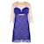 Autre Marque CONTEMPORARY DESIGNER Nude and Blue Purple Laced Dress Polyester  ref.1289147