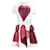 VALENTINO Mini Heart Skater Dress Flesh Polyamide  ref.1289150