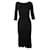 Autre Marque CONTEMPORARY DESIGNER Black Open Back Flare Dress Viscose  ref.1289153