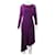 Autre Marque DESIGNER CONTEMPORAIN Robe violette manches longues Polyester Elasthane  ref.1289164