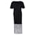 Autre Marque CONTEMPORARY DESIGNER Oversized Fringe Dress Black Silk  ref.1289194