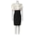 Black and white Marchesa Notte silk dress  ref.1289309