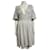 French Connection Light grey chiffon dress with cold shoulder Polyester  ref.1289312