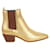Saint Laurent Ankle leather boots Golden  ref.1289325