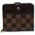 Louis Vuitton Compact zip Brown Cloth  ref.1290007