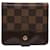 Louis Vuitton Compact zip Brown Cloth  ref.1290057