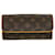 Louis Vuitton Pochette twin Brown Cloth  ref.1290316