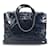 Bolso satchel Portobello de piel de becerro esmaltada Chanel azul Cuero  ref.1290731