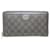 Portefeuille zippé gris Gucci GG Marmont Toile  ref.1290747