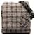 Gray Chanel Tweed Camellia Crossbody Leather  ref.1290770