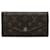 Braune Louis Vuitton-Monogramm-Portefeuille-Sarah-Geldbörse Leinwand  ref.1290792