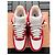 Autre Marque Nike Air Force 1 Low Rote Ledersneaker - Ansicht 5