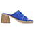 Autre Marque Mildred Slides in Blue Canvas Leather  ref.1290890