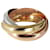 Cartier Trinity Ring in 18K tri-color gold Golden Metallic White gold Metal  ref.1290925