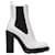 Alexander Mcqueen botas de cuero negro Blanco  ref.1290929