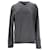 Suéter masculino Tommy Hilfiger de algodão orgânico e seda com decote em V em algodão cinza  ref.1290936