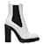 Alexander Mcqueen botas de couro preto Branco  ref.1290979