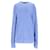 Tommy Hilfiger Mens Pure Mouline Cotton Jumper in Light Blue Cotton  ref.1290987