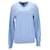 Tommy Hilfiger Suéter masculino Pima algodão caxemira com decote em V Azul Azul claro  ref.1290992