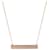 TIFFANY & CO. Paloma Picasso Loving Heart Bar Pendant in 18k Rose Gold 01 ctw Metallic Metal Pink gold  ref.1291130