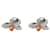 TIFFANY & CO. Paper Flowers Diamonds & Spessartine Firefly Earrings in Platinum Silvery Metallic Metal  ref.1291133