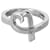 Tiffany & Co Paloma Picasso Liebevoller Herz-Diamantring aus Sterlingsilber 02 ctw Metallisch Geld Metall  ref.1291134