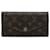 Cartera Louis Vuitton Portefeuille Sarah con monograma marrón Castaño Lienzo  ref.1291404